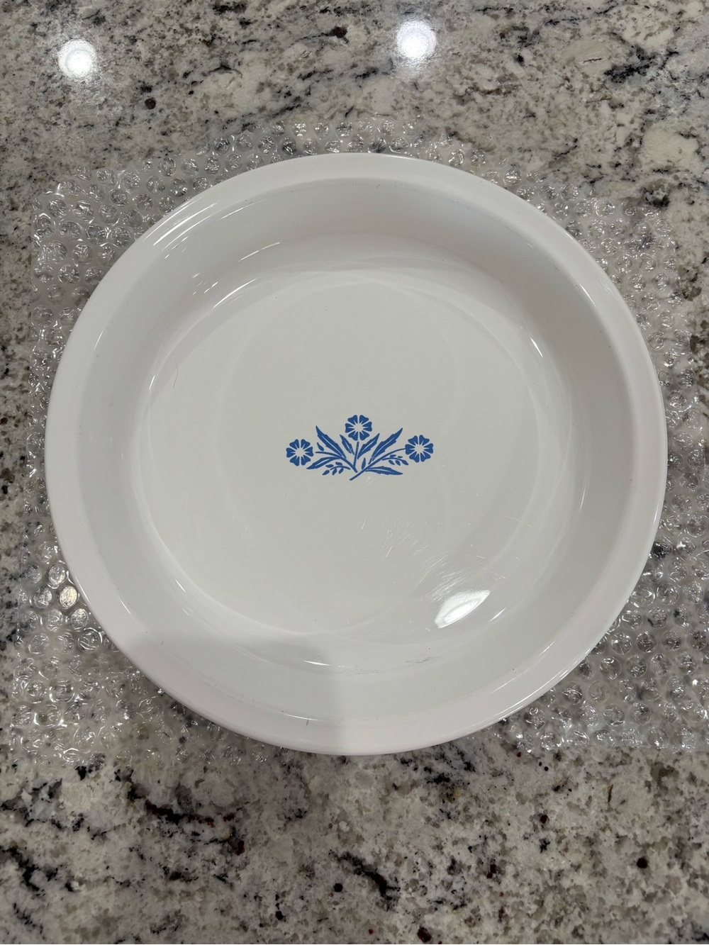 Vintage CorningWare Blue Cornflower 9" Pie Plate Pan P-309 Grandma Cottage Core